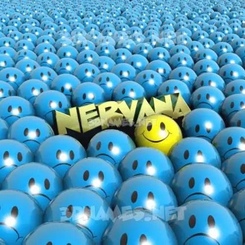nervana in Special Smileys style - 3D name wallpaper