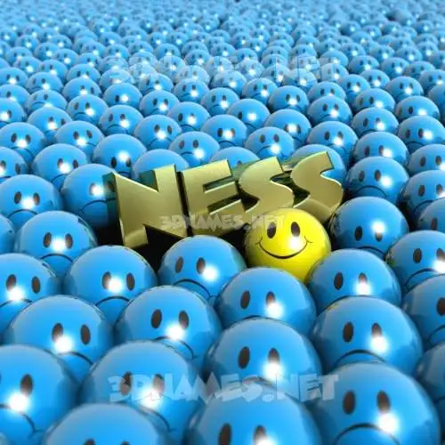 ness in Special Smileys style - 3D name wallpaper ness in Special Smileys style - 3D name wallpaper