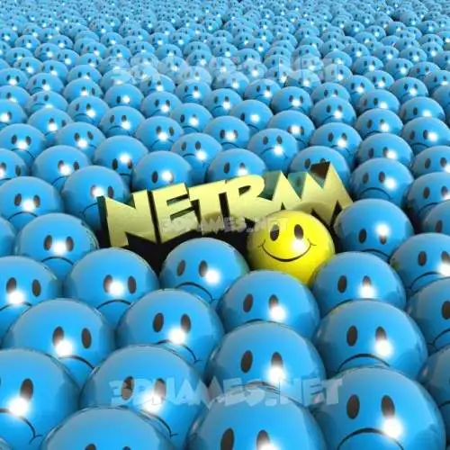 netram in Special Smileys style - 3D name wallpaper