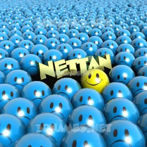 nettan in Special Smileys style - 3D name wallpaper