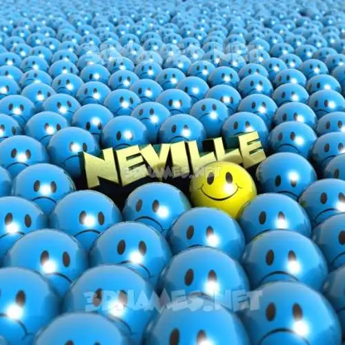 neville in Special Smileys style - 3D name wallpaper neville in Special Smileys style - 3D name wallpaper