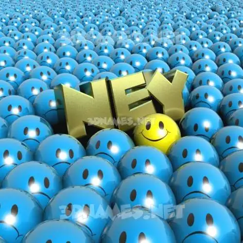 ney in Special Smileys style - 3D name wallpaper
