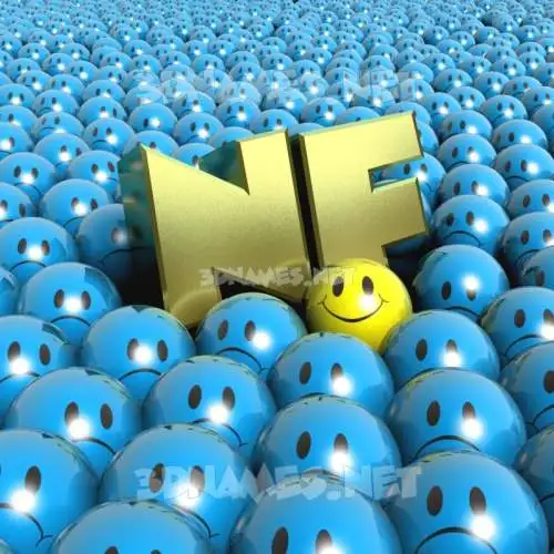 nf in Special Smileys style - 3D name wallpaper nf in Special Smileys style - 3D name wallpaper