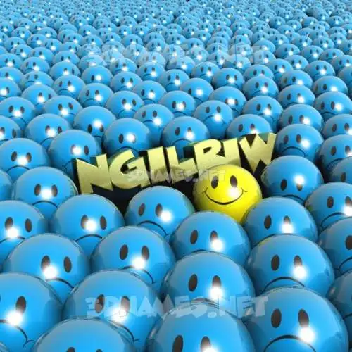 ngilriw in Special Smileys style - 3D name wallpaper