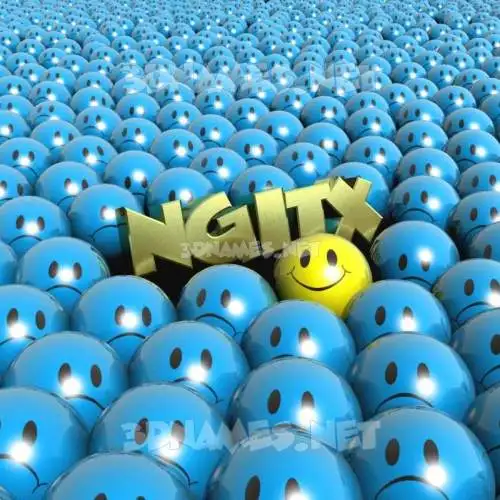 ngitx in Special Smileys style - 3D name wallpaper