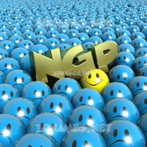 ngp in Special Smileys style - 3D name wallpaper