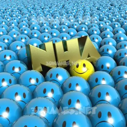 nha in Special Smileys style - 3D name wallpaper