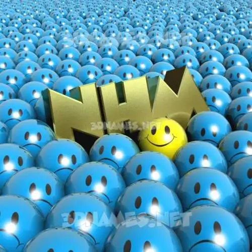 nhm in Special Smileys style - 3D name wallpaper