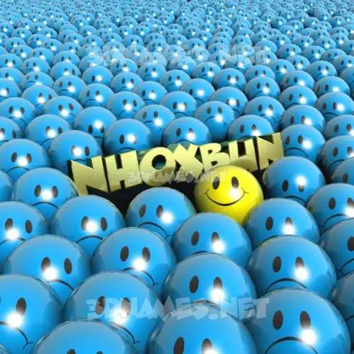 nhoxbun in Special Smileys style - 3D name wallpaper