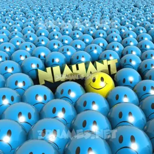 niahant in Special Smileys style - 3D name wallpaper