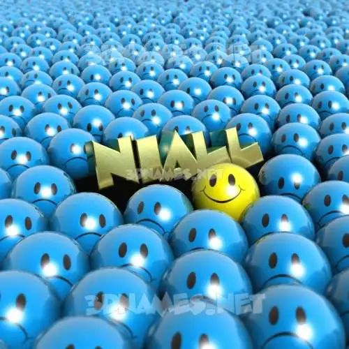 niall in Special Smileys style - 3D name wallpaper