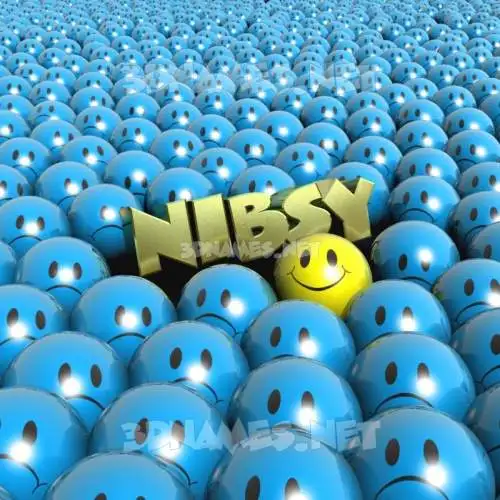 nibsy in Special Smileys style - 3D name wallpaper