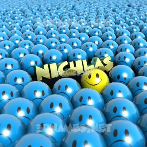 nichlas in Special Smileys style - 3D name wallpaper nichlas in Special Smileys style - 3D name wallpaper