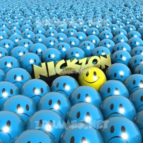 nickzon in Special Smileys style - 3D name wallpaper