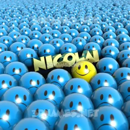 nicolai in Special Smileys style - 3D name wallpaper
