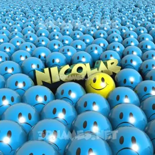 nicolar in Special Smileys style - 3D name wallpaper