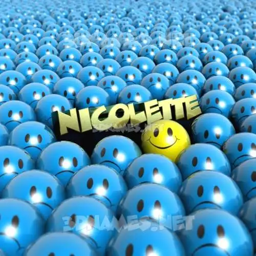 nicolette in Special Smileys style - 3D name wallpaper nicolette in Special Smileys style - 3D name wallpaper