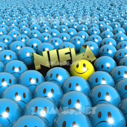 nifla in Special Smileys style - 3D name wallpaper