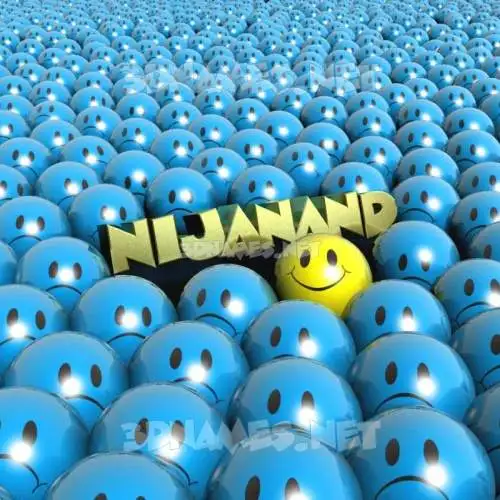 nijanand in Special Smileys style - 3D name wallpaper