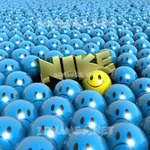 nike in Special Smileys style - 3D name wallpaper nike in Special Smileys style - 3D name wallpaper