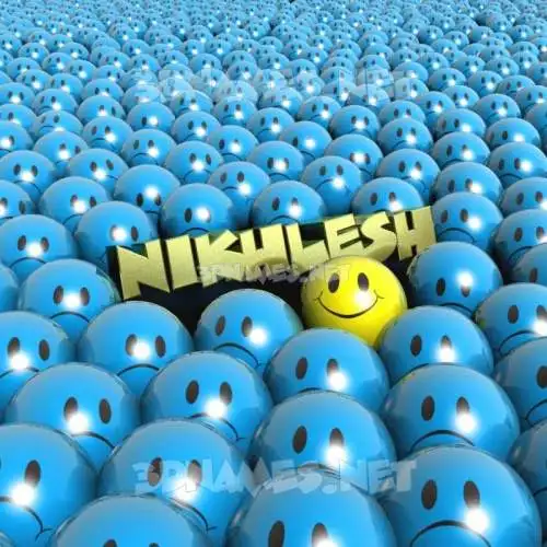 nikhlesh in Special Smileys style - 3D name wallpaper