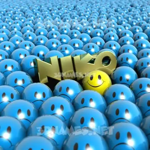 niko in Special Smileys style - 3D name wallpaper