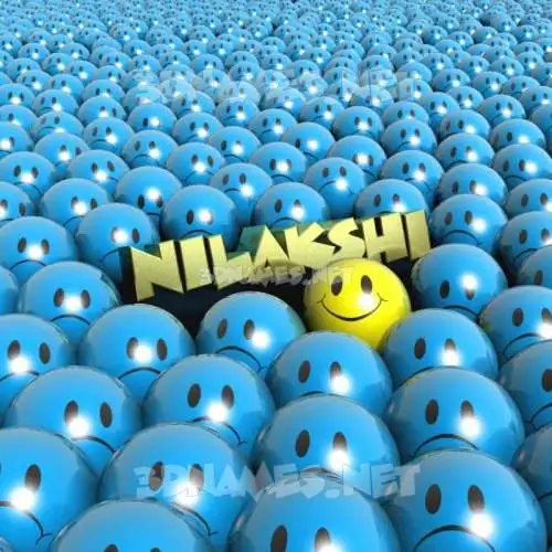nilakshi in Special Smileys style - 3D name wallpaper