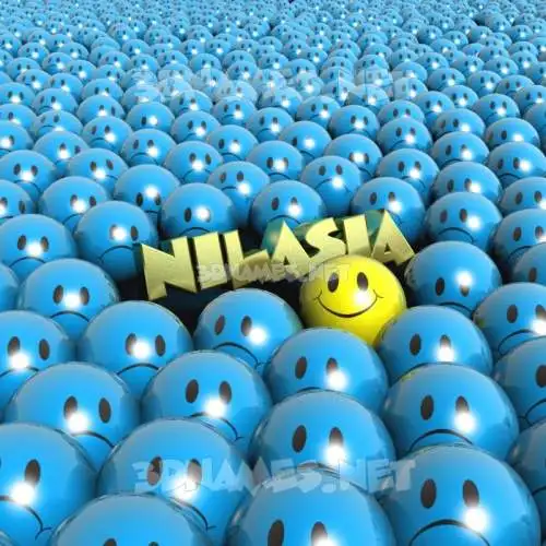 nilasia in Special Smileys style - 3D name wallpaper