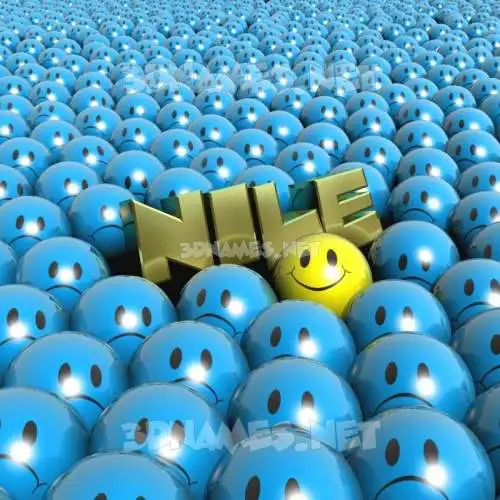 nile in Special Smileys style - 3D name wallpaper