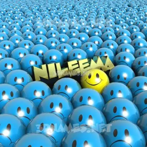 nileema in Special Smileys style - 3D name wallpaper