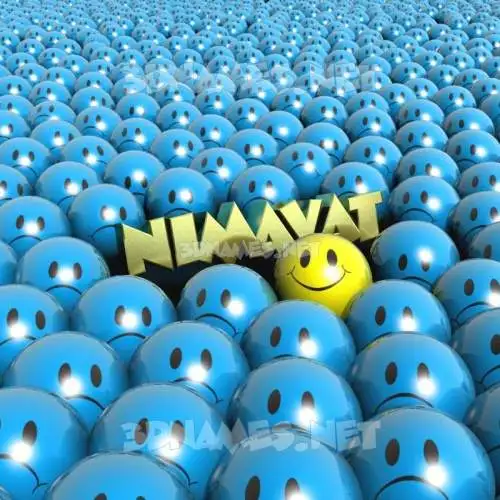 nimavat in Special Smileys style - 3D name wallpaper