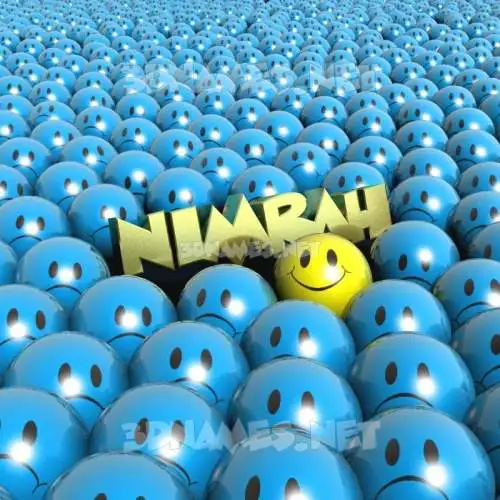 nimrah in Special Smileys style - 3D name wallpaper