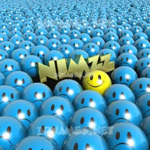nimzz in Special Smileys style - 3D name wallpaper