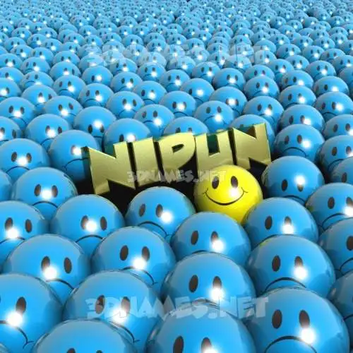 nipun in Special Smileys style - 3D name wallpaper