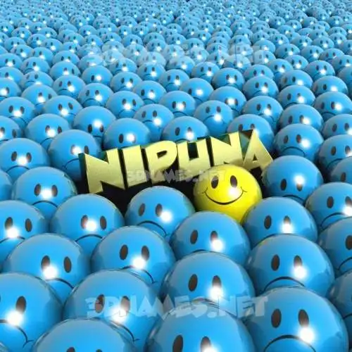 nipuna in Special Smileys style - 3D name wallpaper