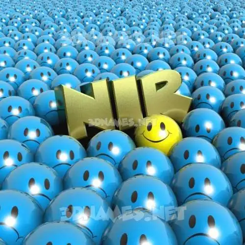 nir in Special Smileys style - 3D name wallpaper