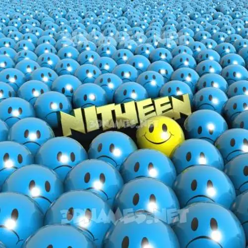 nitheen in Special Smileys style - 3D name wallpaper