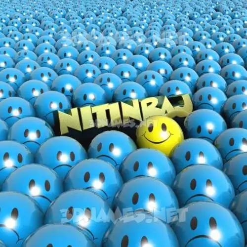 nitinraj in Special Smileys style - 3D name wallpaper