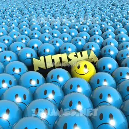 nitisha in Special Smileys style - 3D name wallpaper