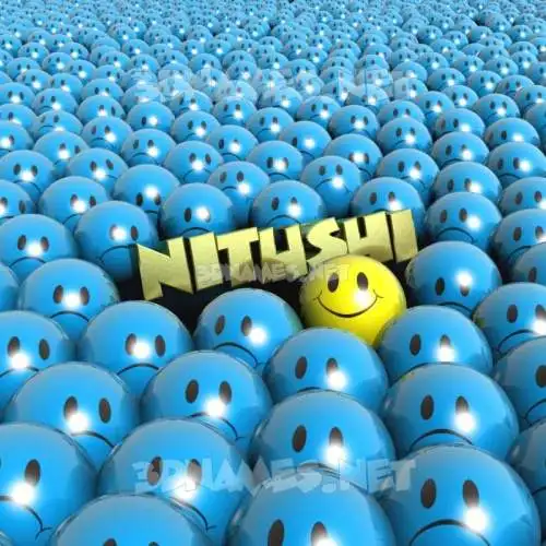 nitushi in Special Smileys style - 3D name wallpaper nitushi in Special Smileys style - 3D name wallpaper