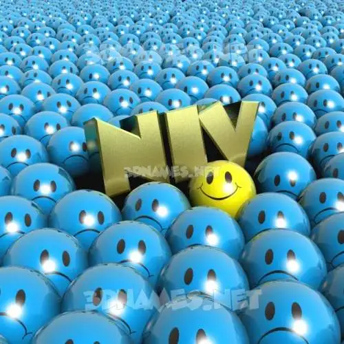 niv in Special Smileys style - 3D name wallpaper