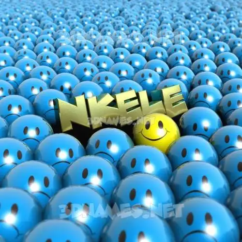 nkele in Special Smileys style - 3D name wallpaper nkele in Special Smileys style - 3D name wallpaper