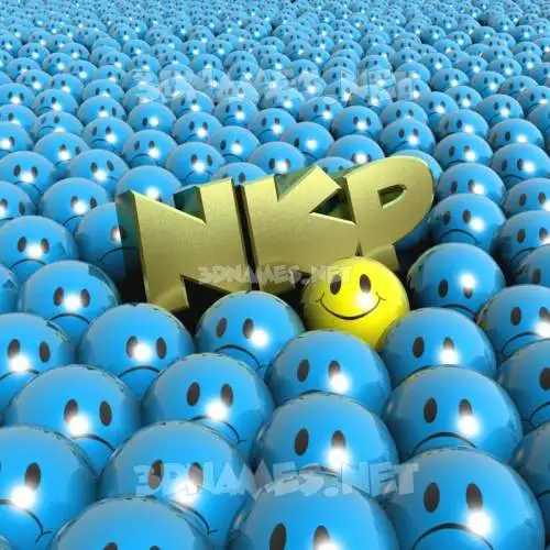 nkp in Special Smileys style - 3D name wallpaper