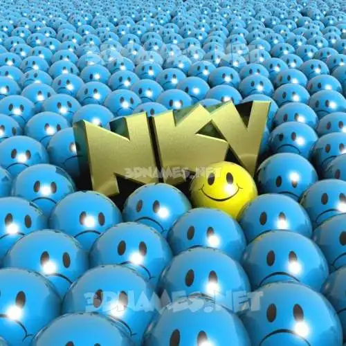 nkv in Special Smileys style - 3D name wallpaper