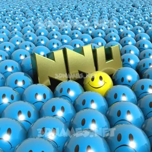 nnu in Special Smileys style - 3D name wallpaper