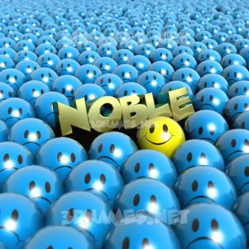 noble in Special Smileys style - 3D name wallpaper noble in Special Smileys style - 3D name wallpaper