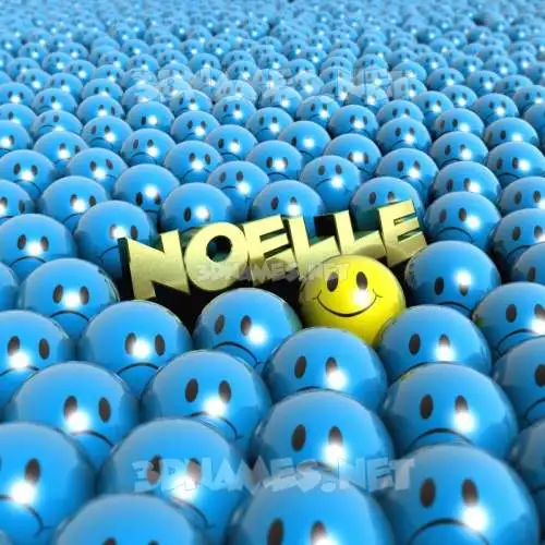 noelle in Special Smileys style - 3D name wallpaper
