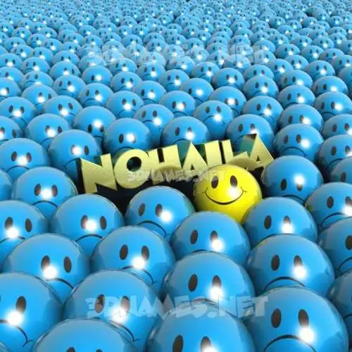 nohaila in Special Smileys style - 3D name wallpaper