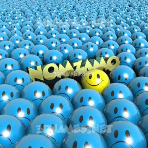 nomzamo in Special Smileys style - 3D name wallpaper