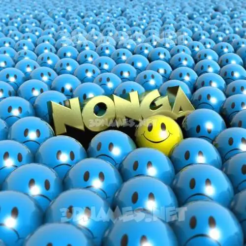 nonga in Special Smileys style - 3D name wallpaper nonga in Special Smileys style - 3D name wallpaper